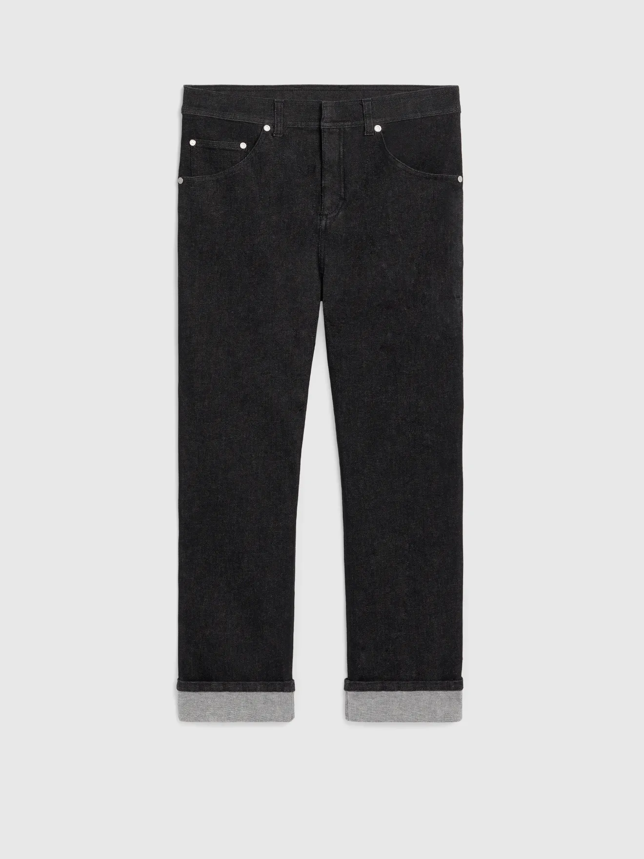 black weft denim
