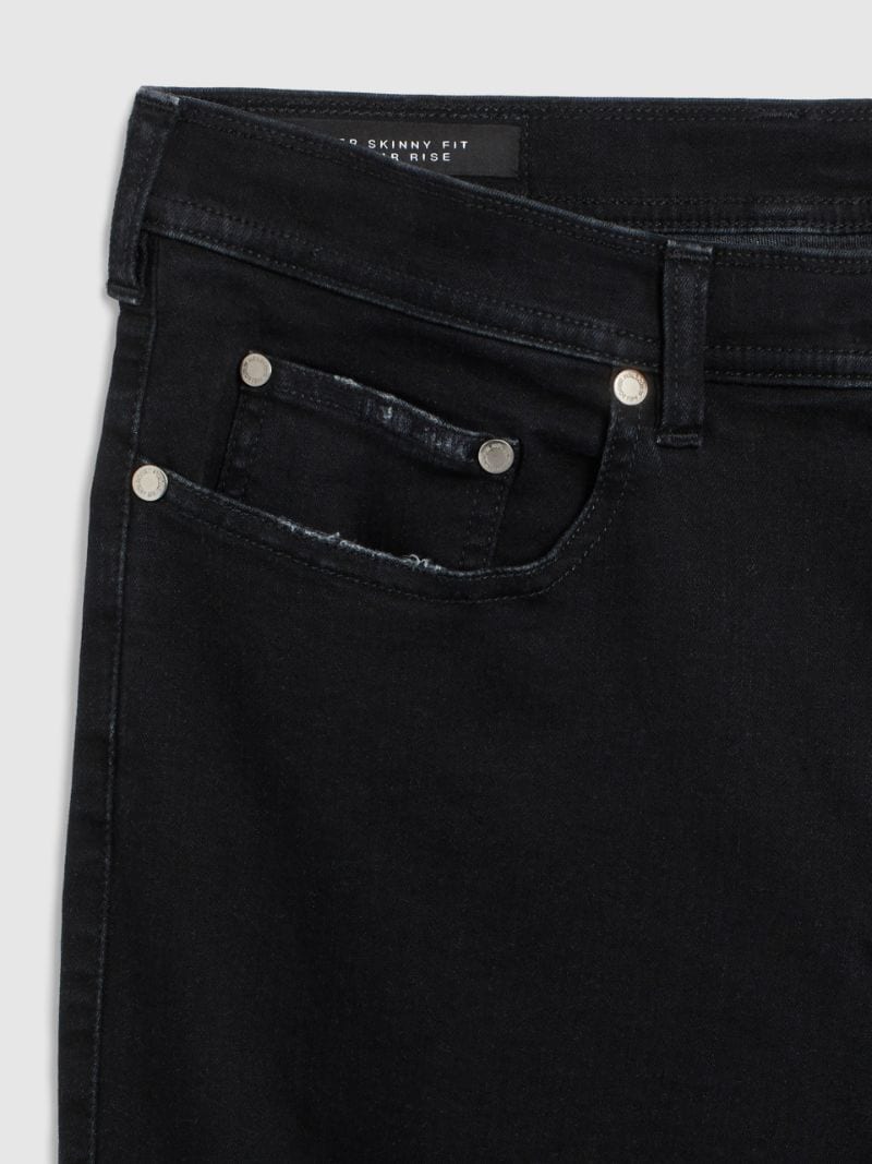 black washed out jeans