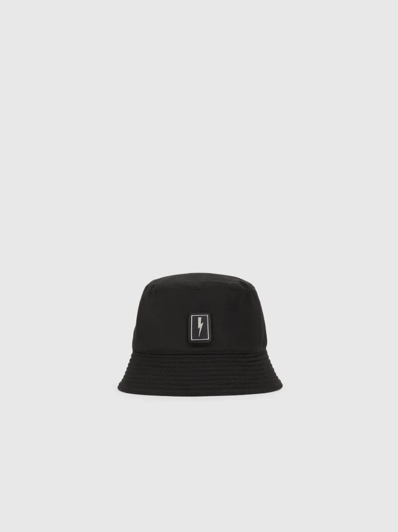 Bolt Badge Cotton Bucket Hat 