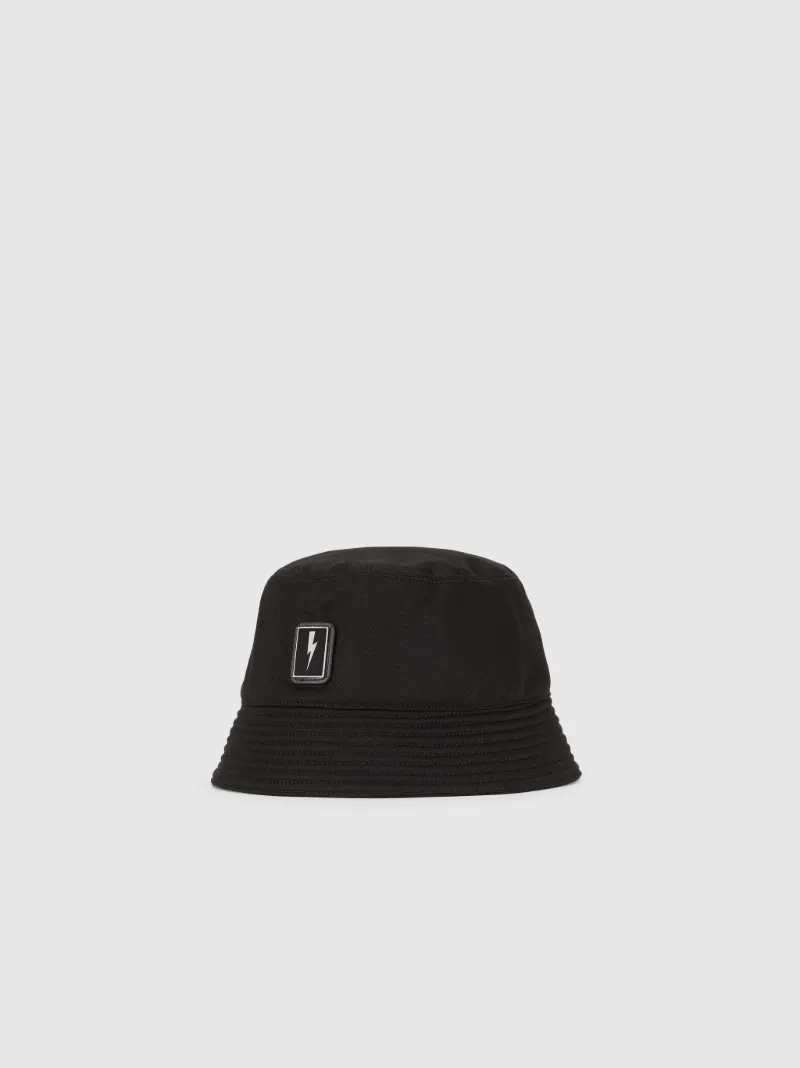 Bolt Badge Cotton Bucket Hat 