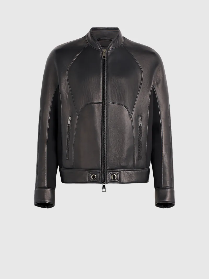 Bonded Leather Scuba Blouson Neilbarrett Com