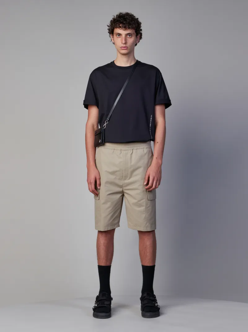 Elastic Waistband Cotton \u0026 Nylon Cargo 