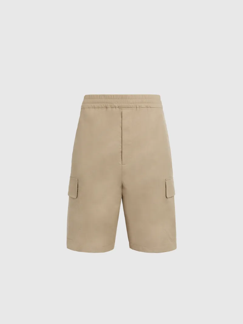 Elastic Waistband Cotton \u0026 Nylon Cargo 