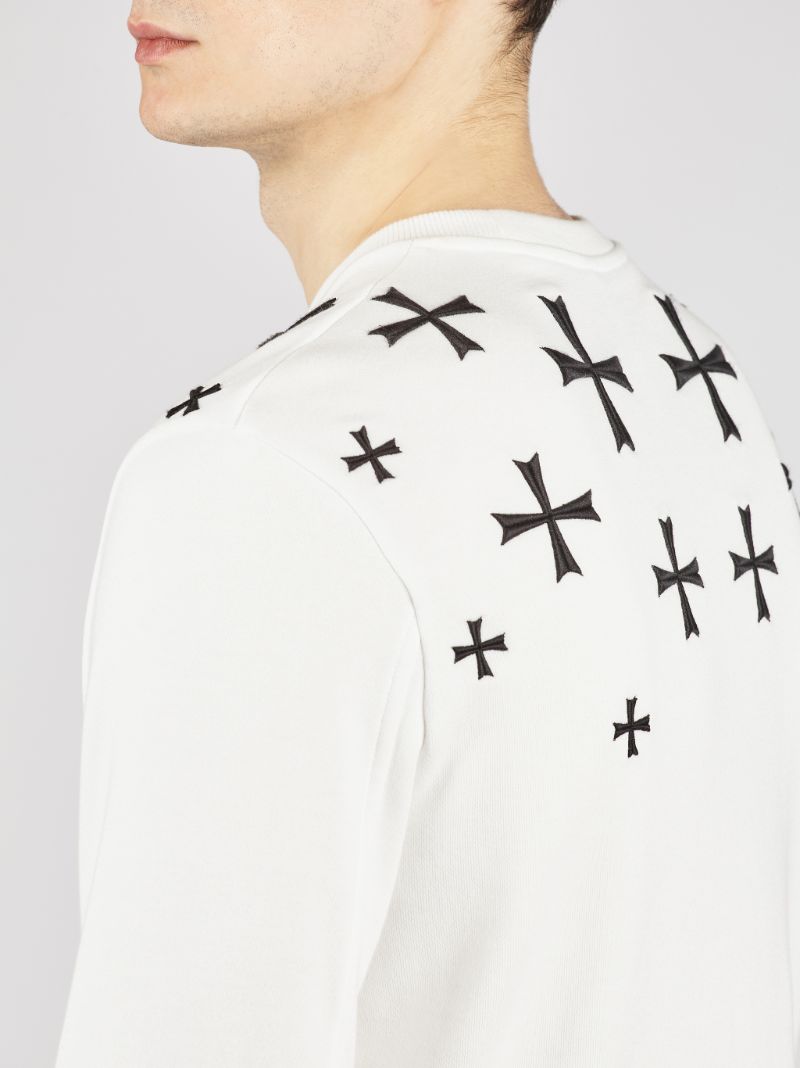 neil barrett military star sweatshirt