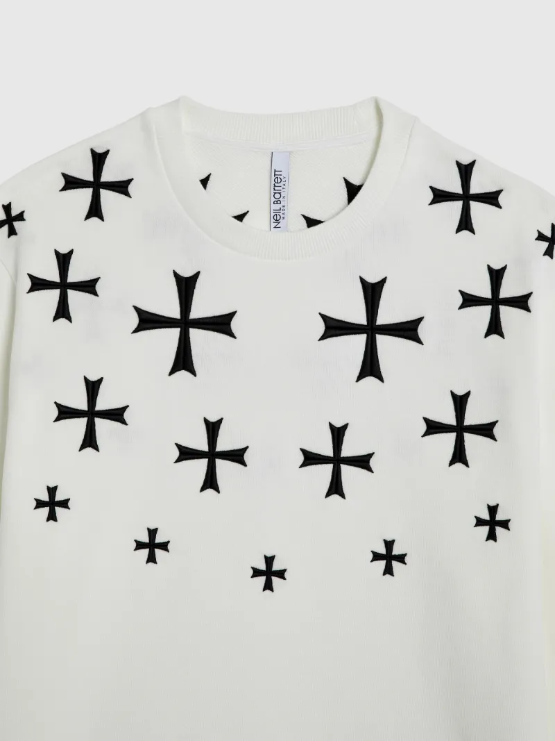 neil barrett military star sweatshirt