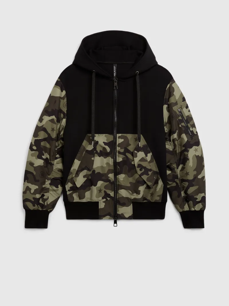 monogram zip up