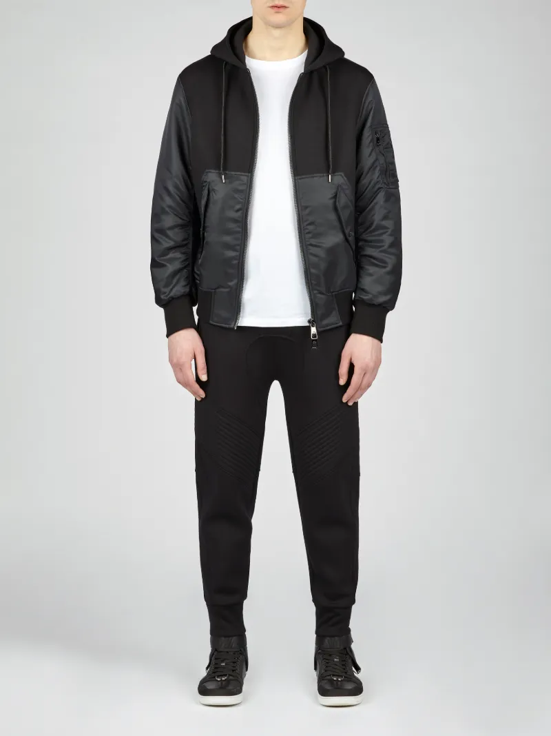 jersey zipper jacket