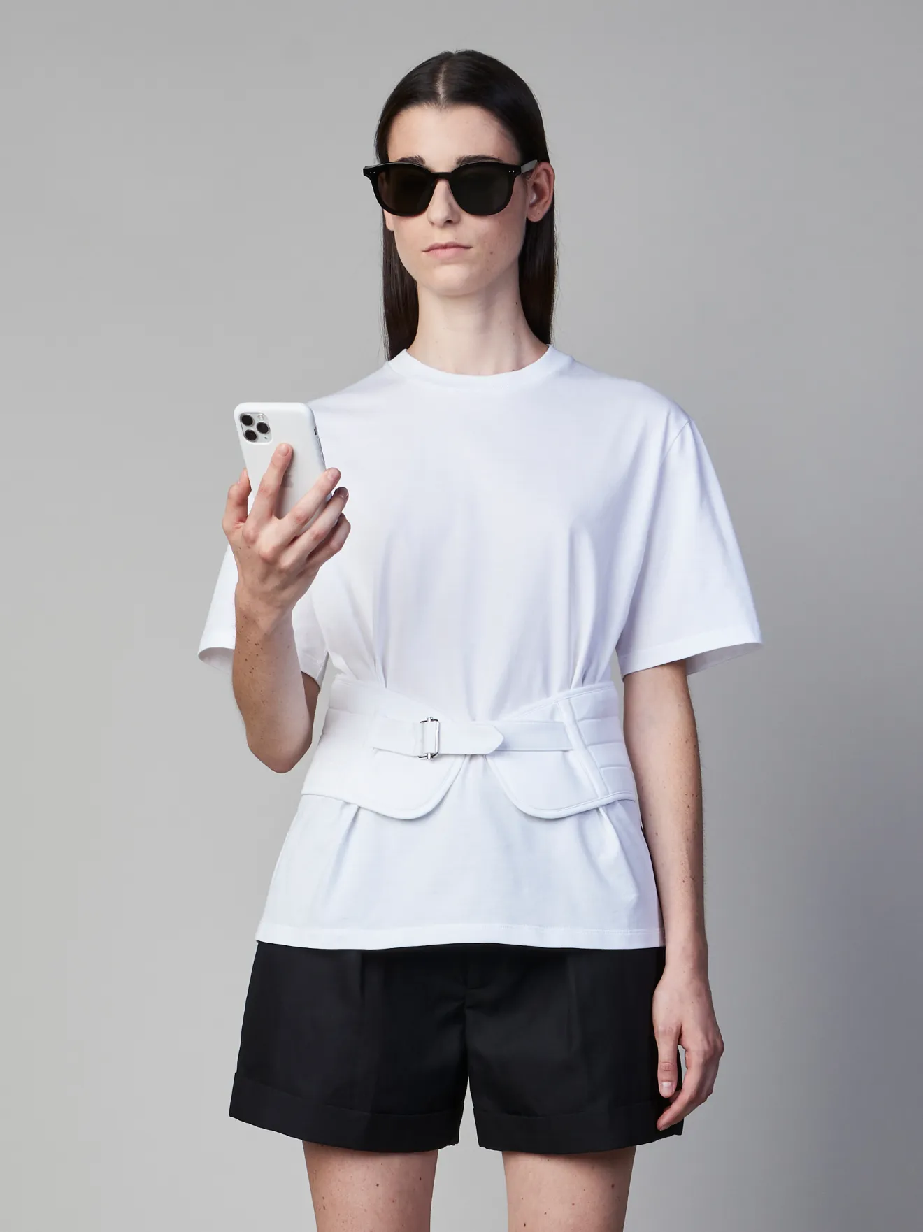 Hybrid Quilted Biker Belt Jersey T 