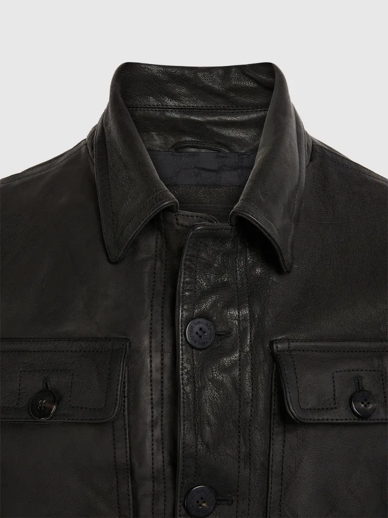 buffalo leather men jacket