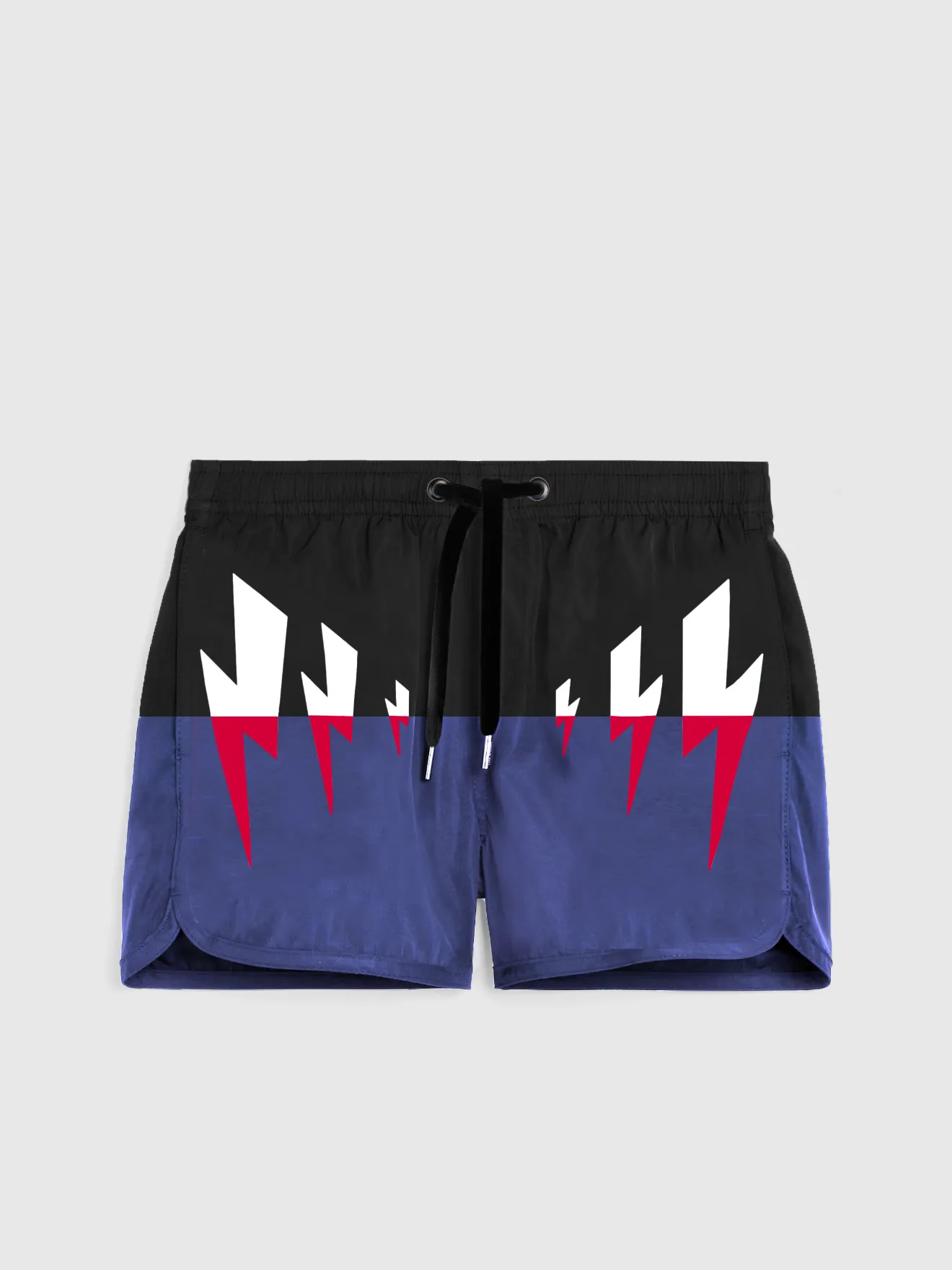 Tri-Colour Tiger Bolt Swim Shorts 