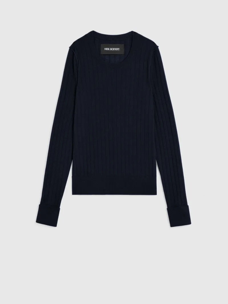 navy blue military jumper