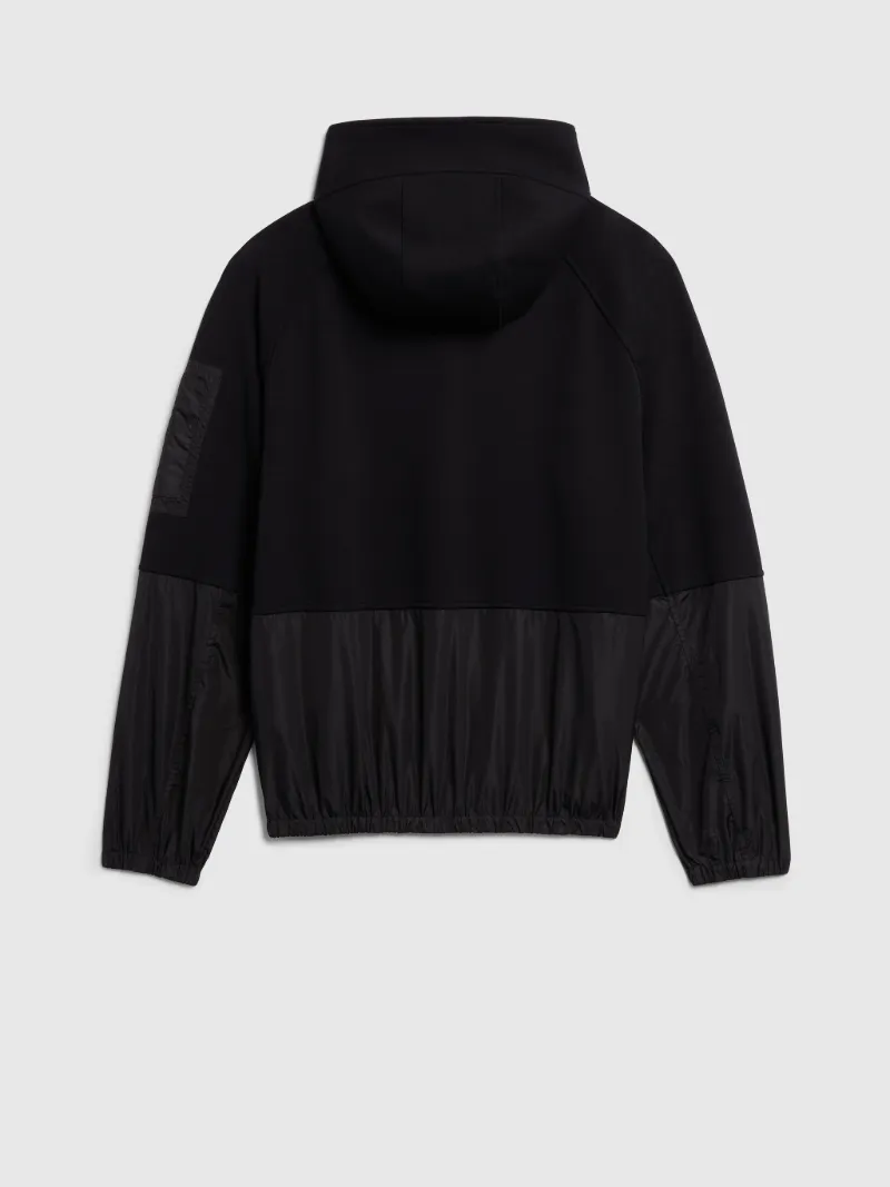 nylon pullover hoodie