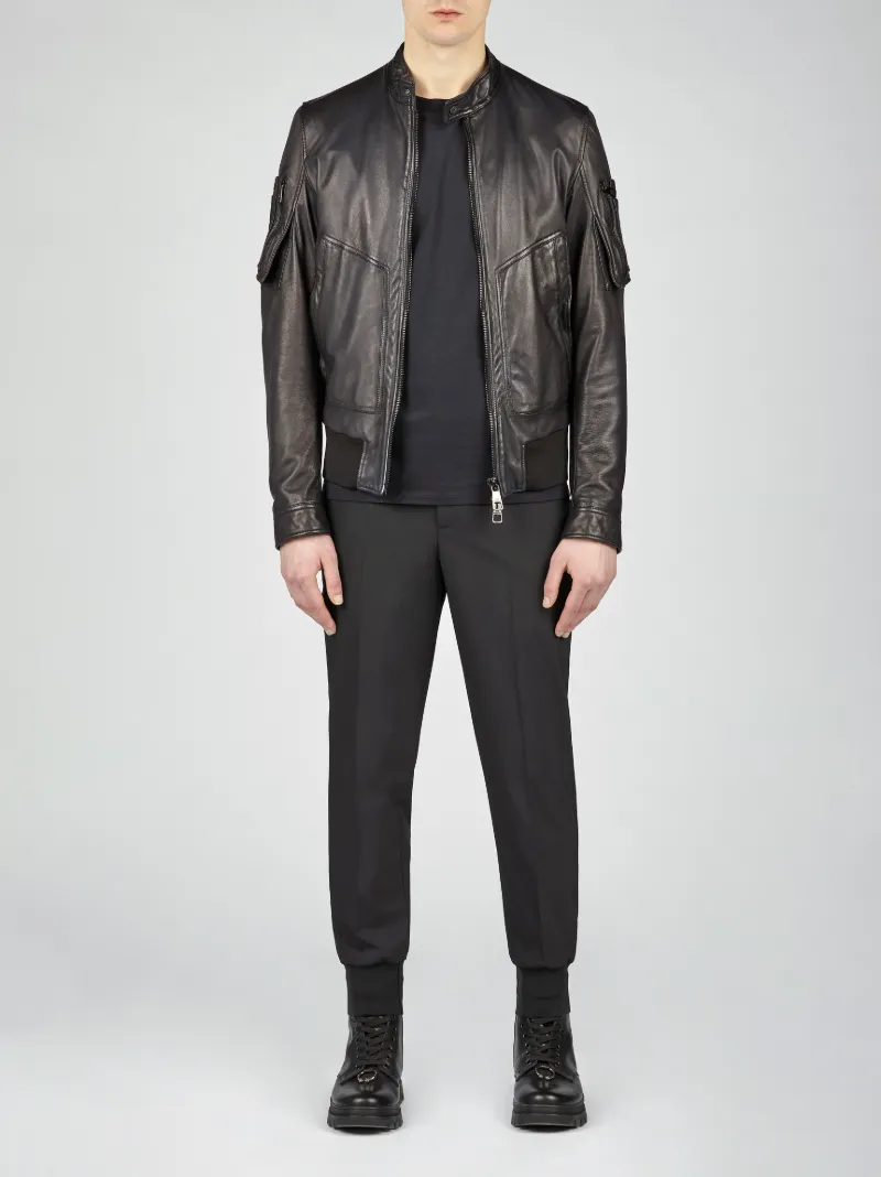 nappa bomber jacket