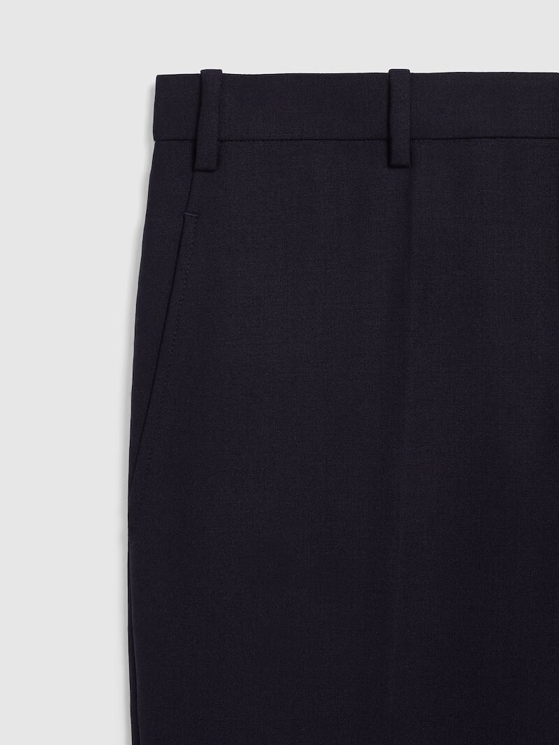 Minimalist Ribbed Cuff Trousers - Long Length