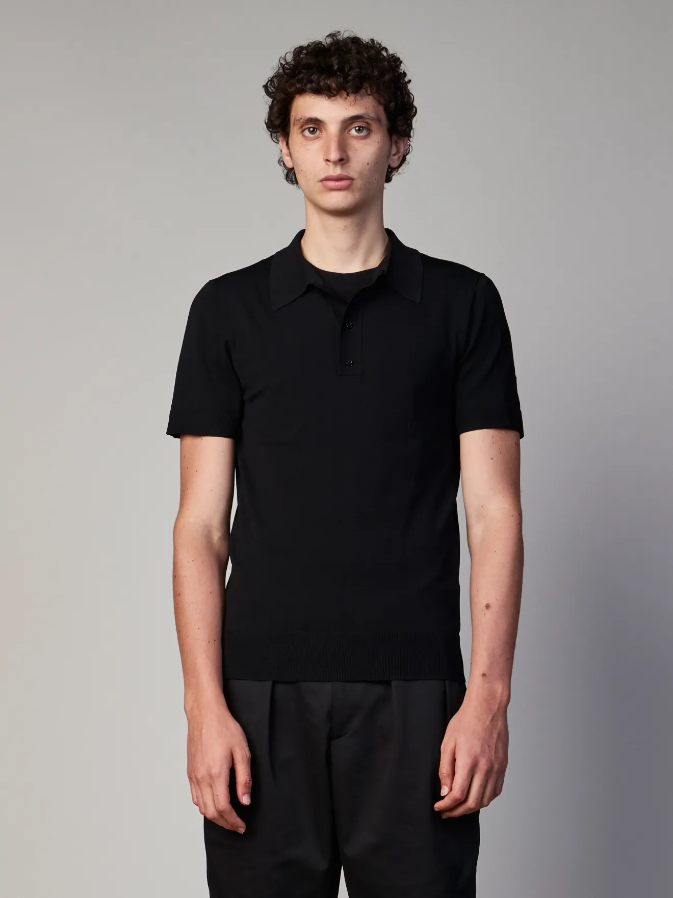Minimalist Tecno Knit Polo Shirt 