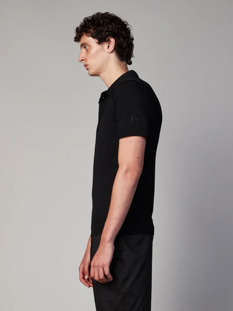 Minimalist Tecno Knit Polo Shirt 