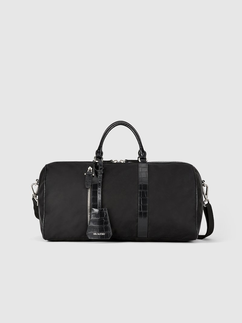 Nylon Embossed Leather Gym Bag Neilbarrett Com