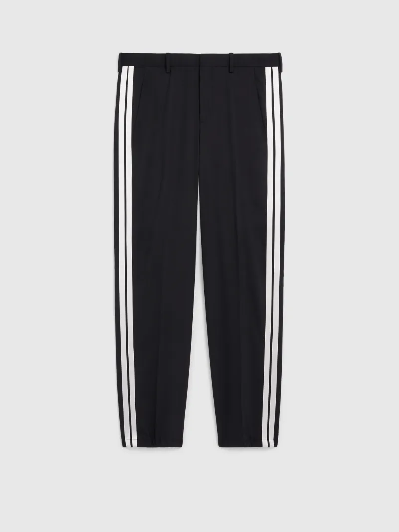 Pantaloni con Strisce Laterali in Satin - Lunghezza Long - Neilbarrett.com