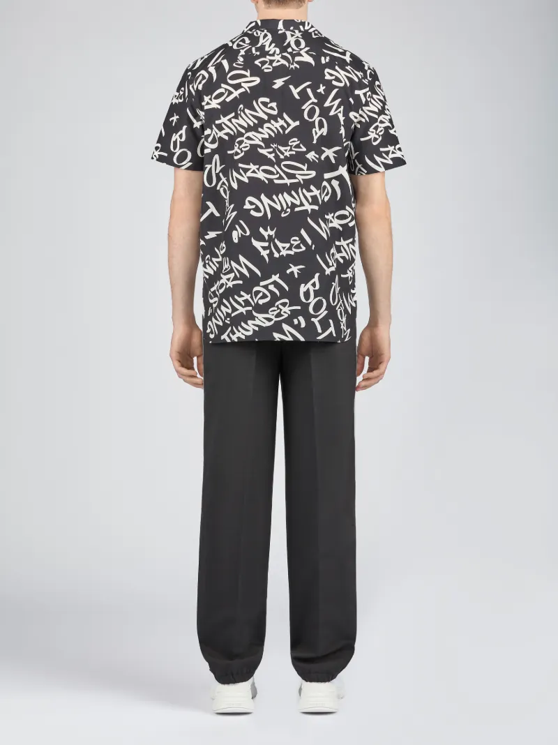 Pantaloni con Strisce Laterali in Satin - Lunghezza Long - Neilbarrett.com