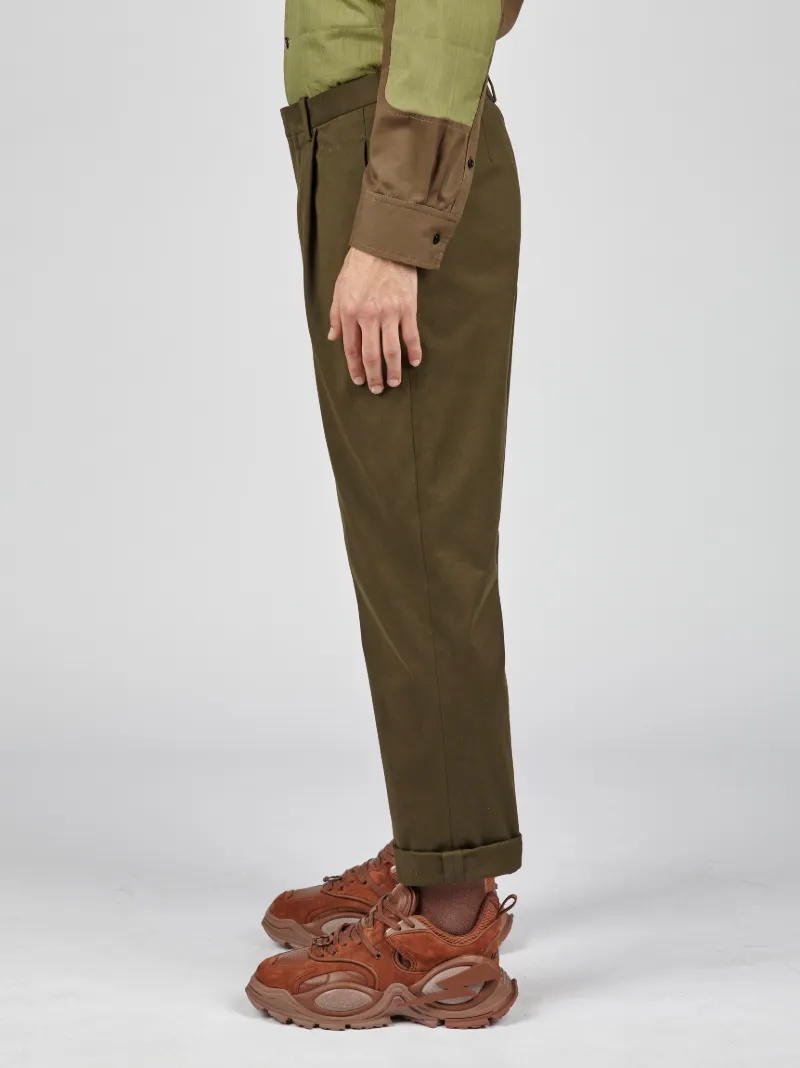 Pantaloni Loose Fit in Cotone Stretch Microweave - Neilbarrett.com