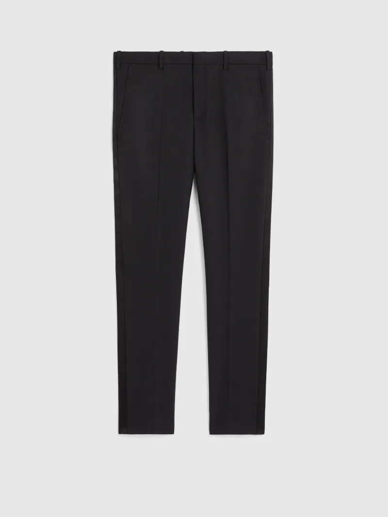 Pantaloni Super Skinny con Strisce Laterali in Satin - Neilbarrett.com