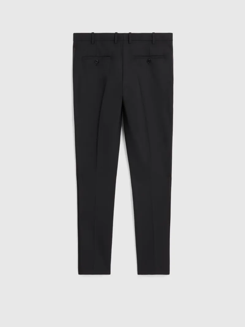 Pantaloni Super Skinny con Strisce Laterali in Satin - Neilbarrett.com