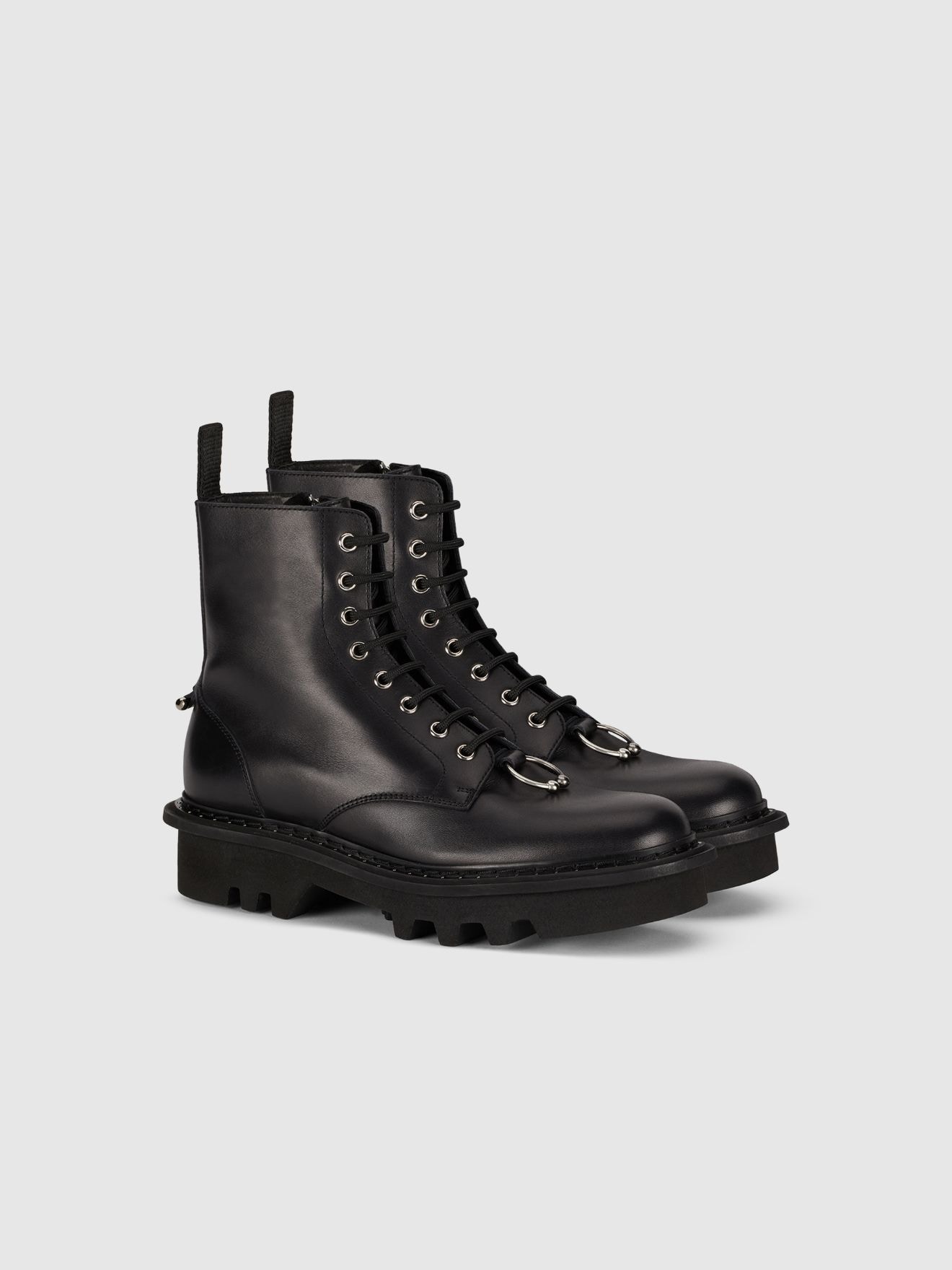 Pierced Punk Leather Boot | NeilBarrett.com