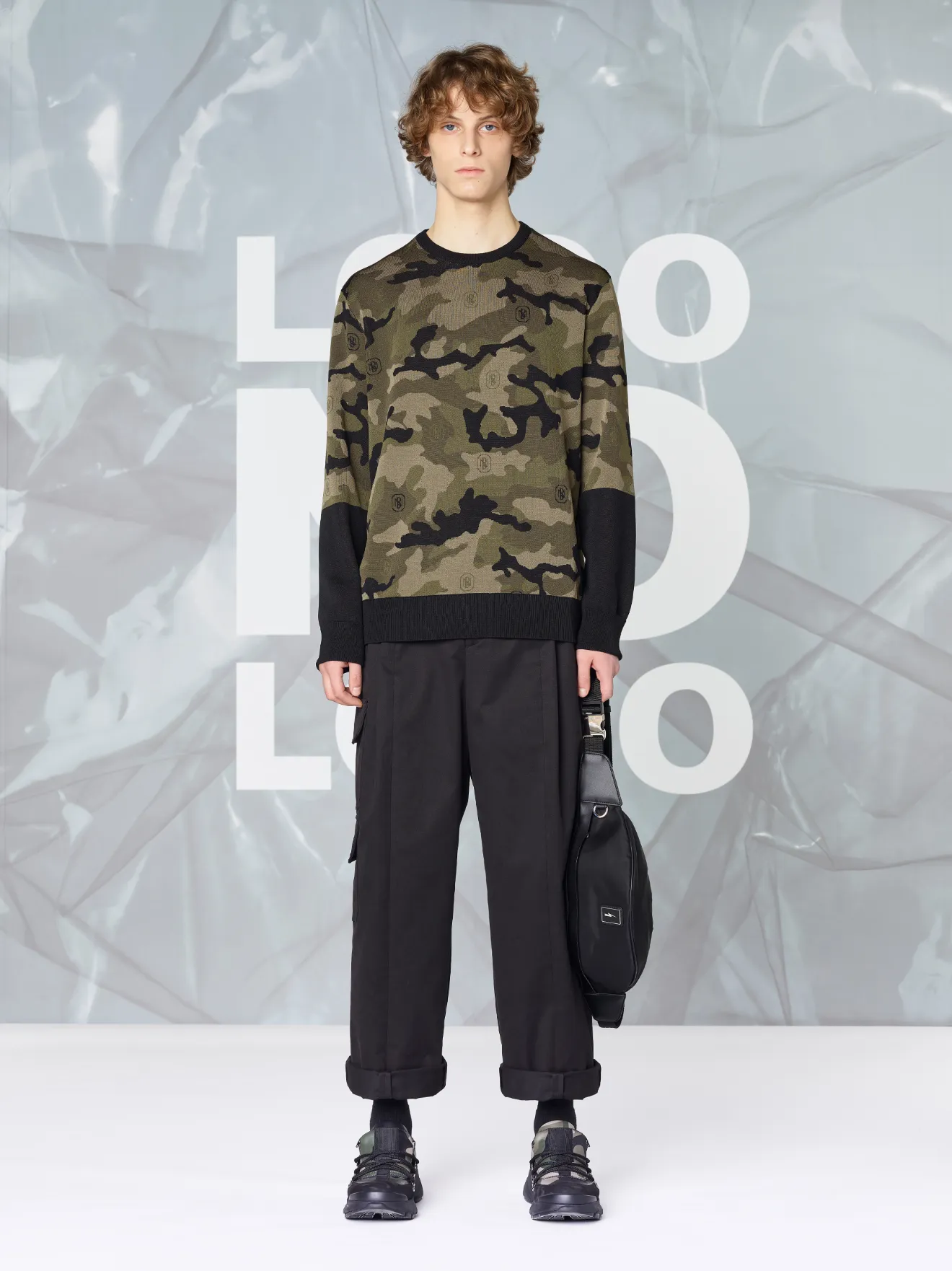 Star Monogram Camouflage Techno Knit 
