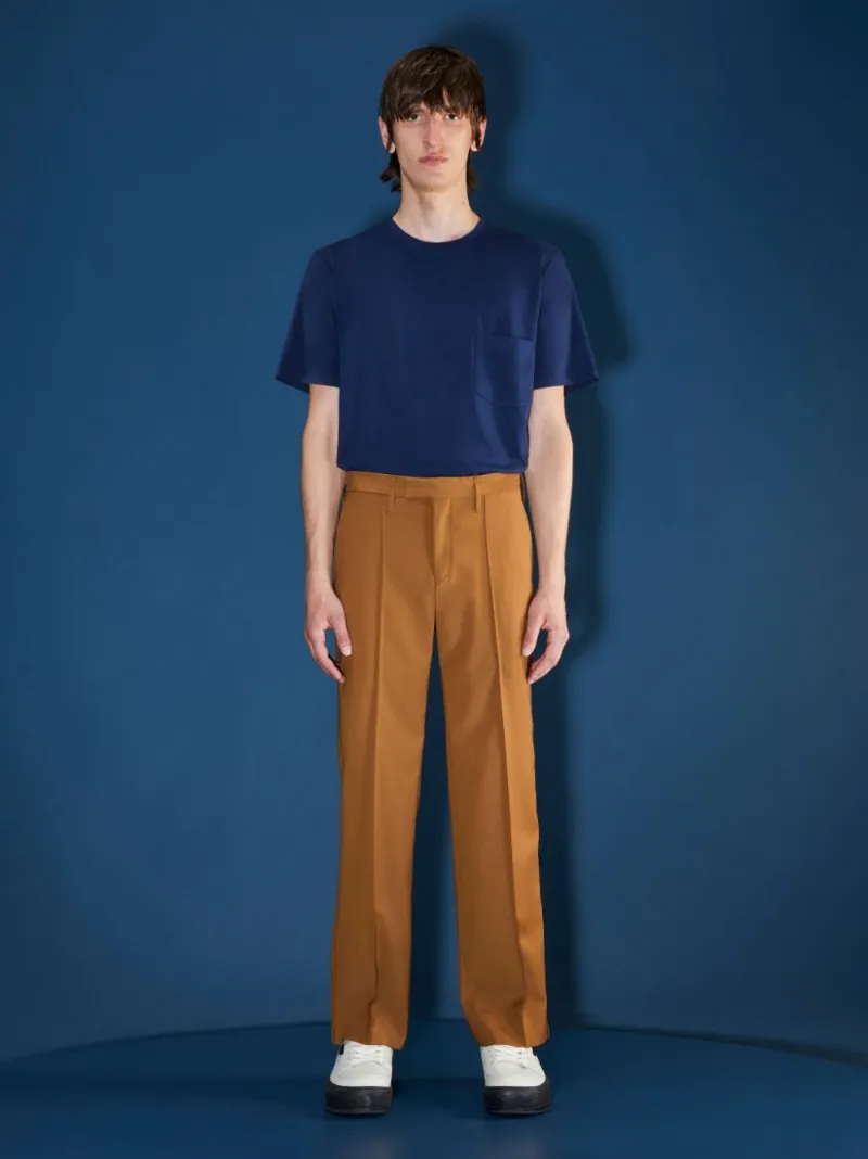 tailored straight-leg trousers 