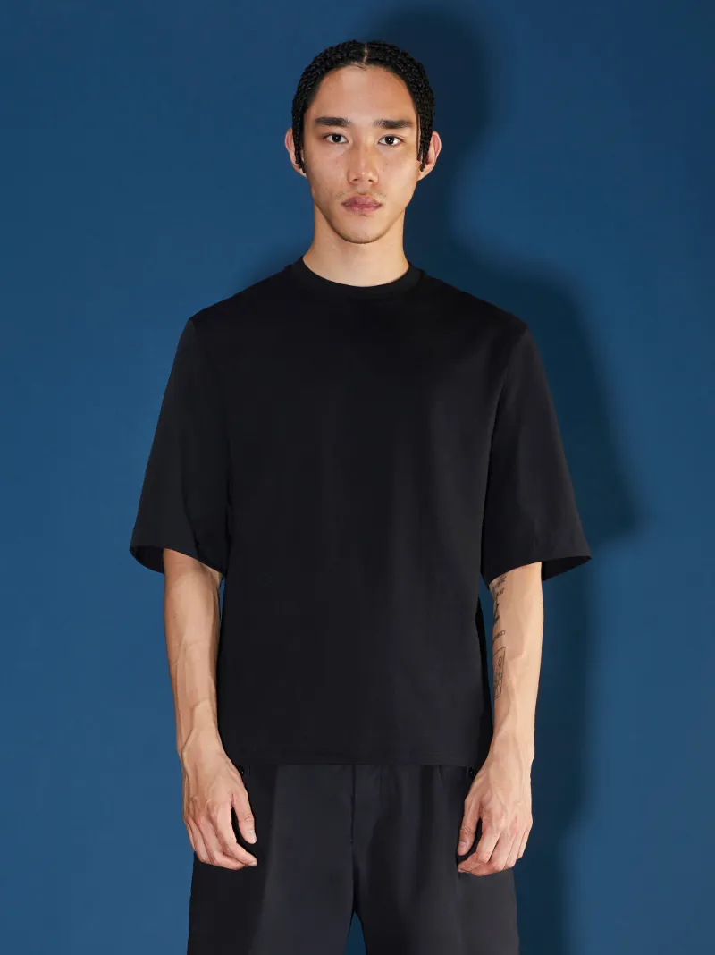 Travel Cotton T-Shirt With Nylon Sleeve 