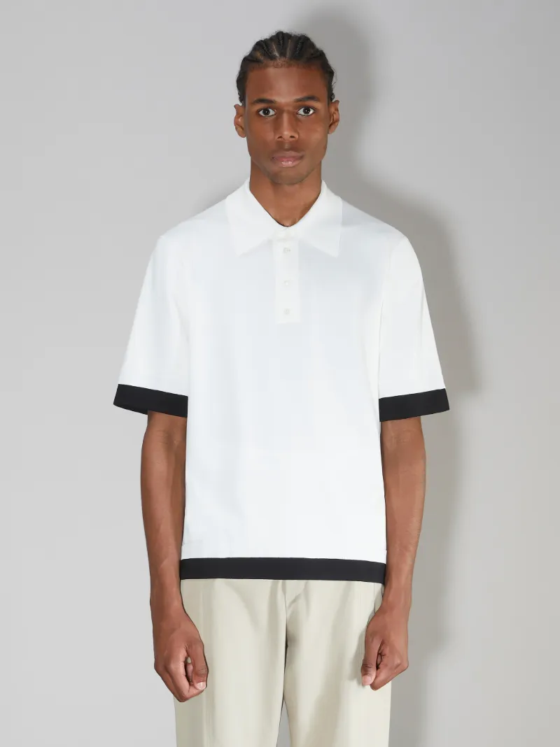 Travel Tecno Knit Layer-Effect Polo 
