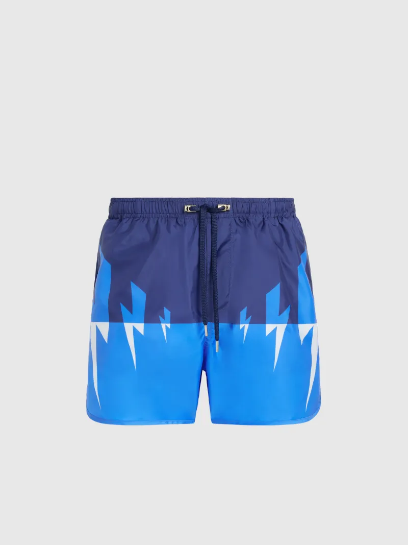 Tri-Colour Tiger Bolt Swim Shorts 