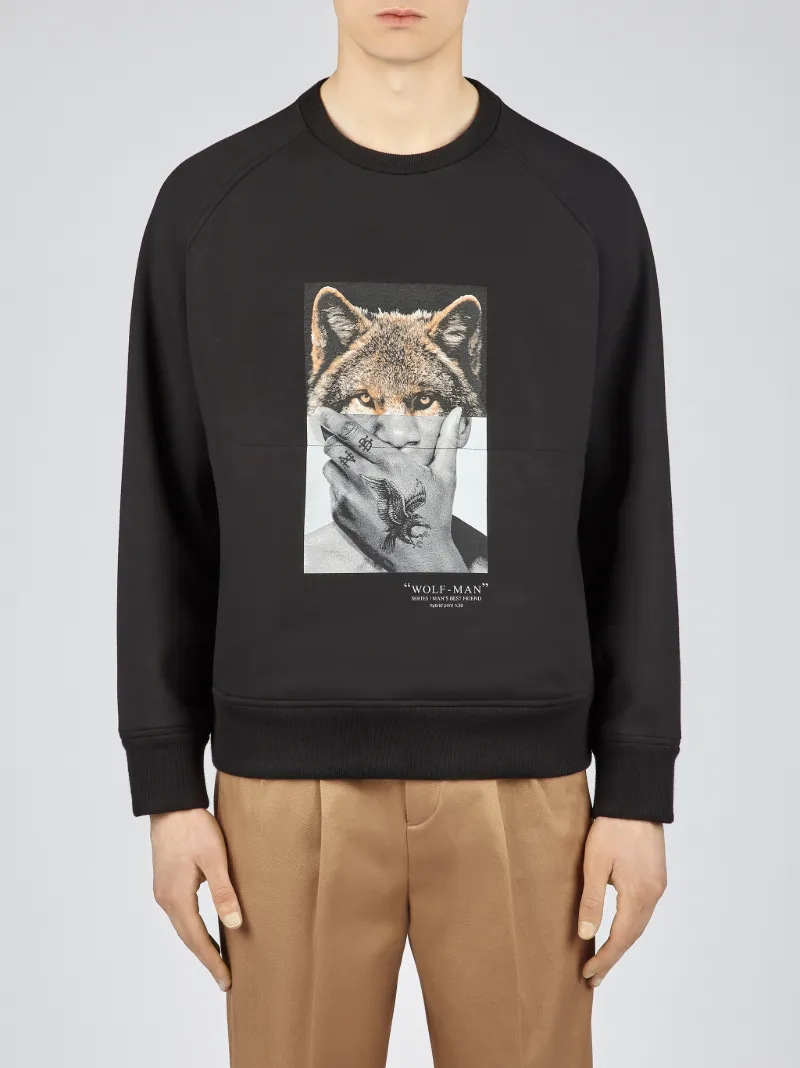 neil barrett wolfman t shirt