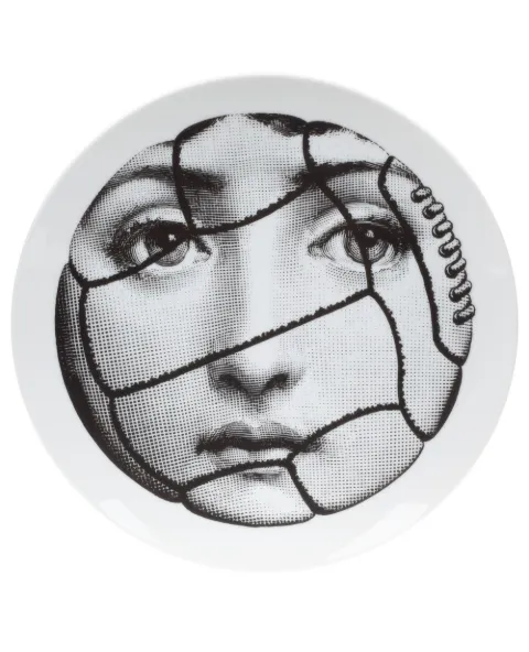 Fornasetti footbal face print plate