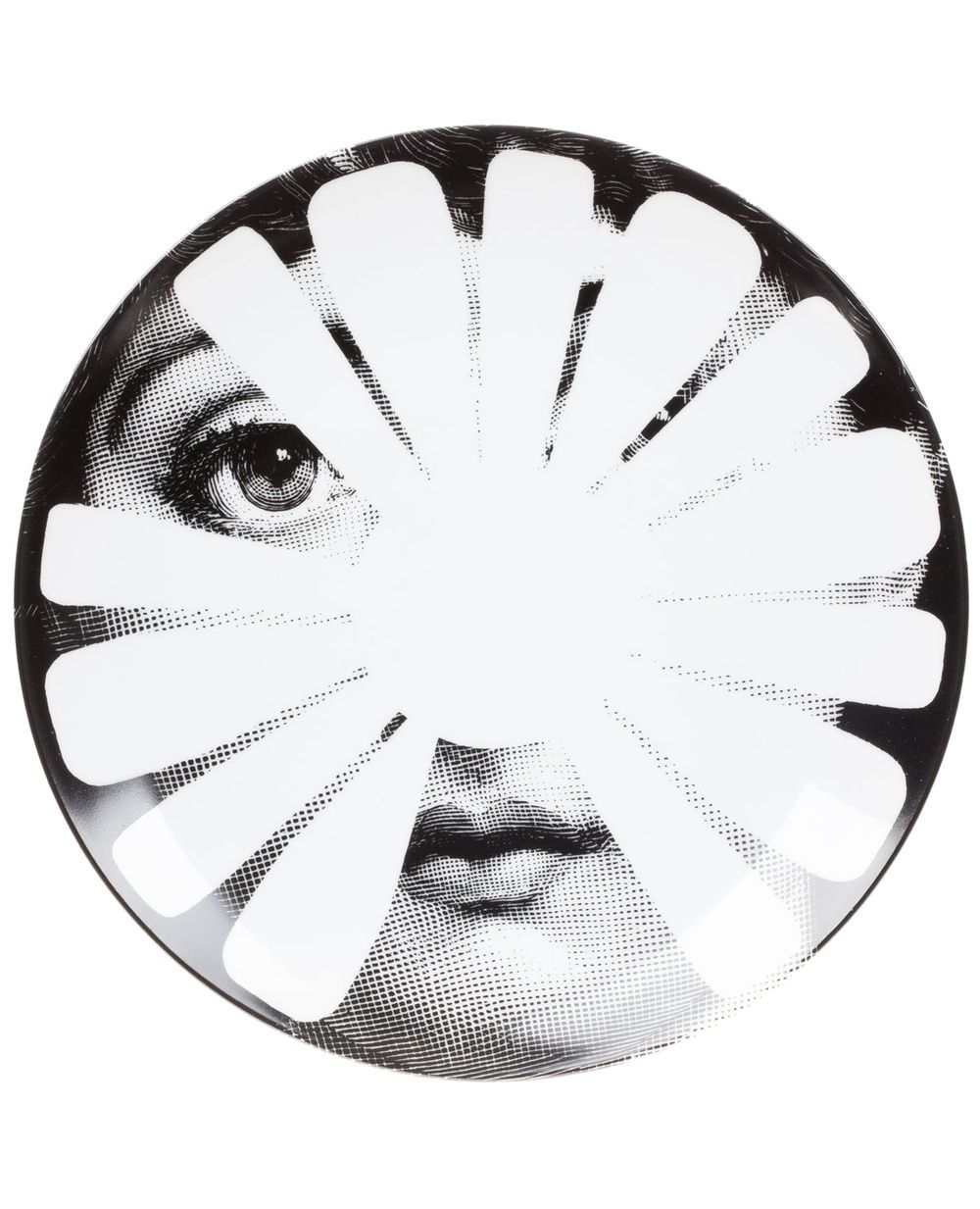 Shop Fornasetti Plate In White