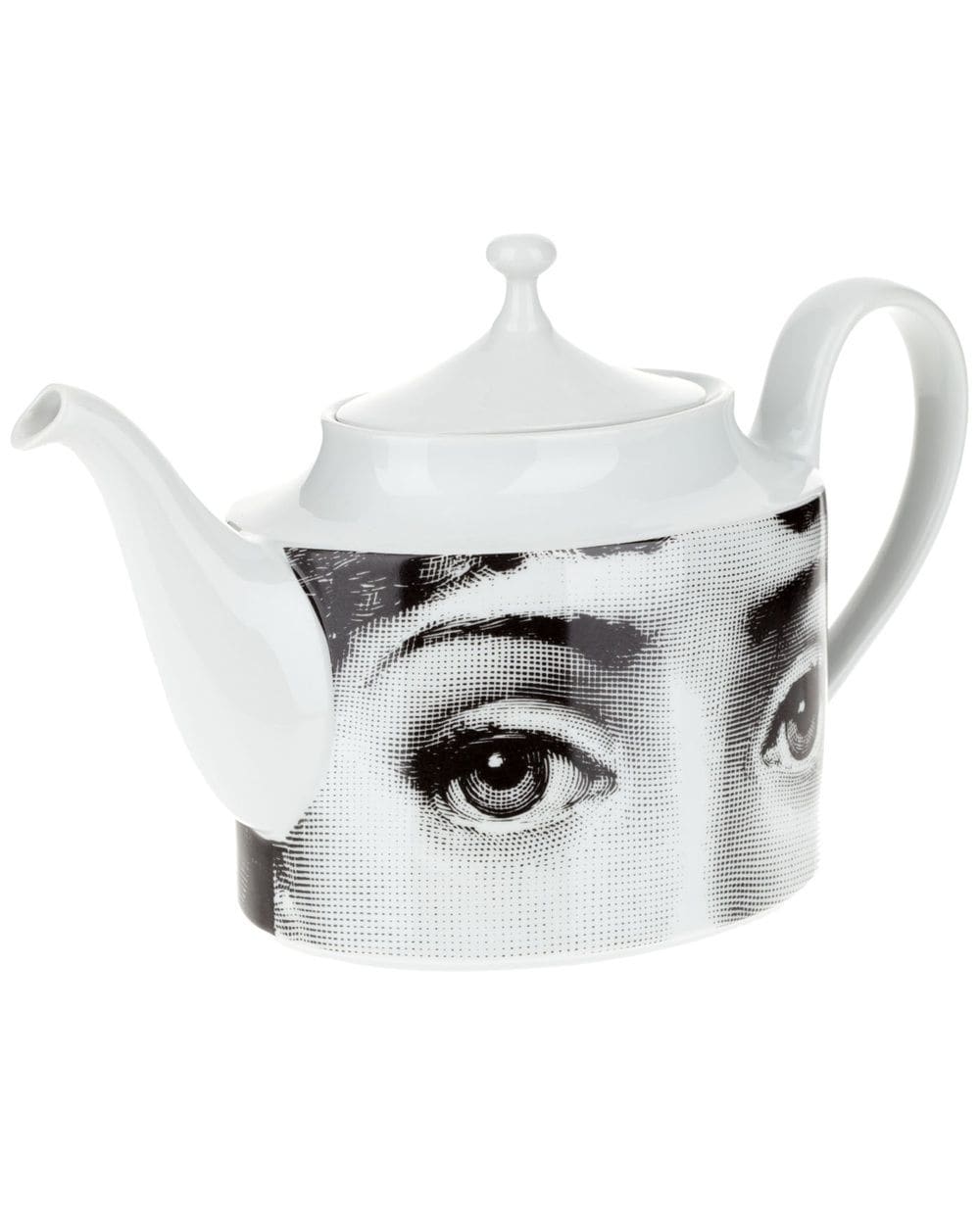 Shop Fornasetti Porcelain Tea Pot In White