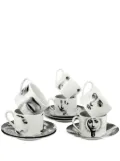 Fornasetti Occhiolino 12-piece tea set - White