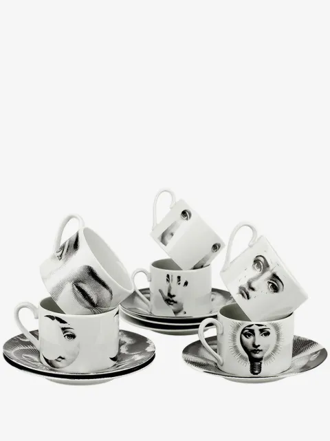 Fornasetti set para té de 12 piezas Occhiolino