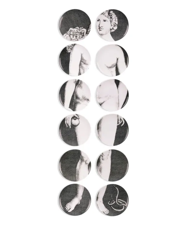 Fornasetti セット Fornasetti エバ プレートセット | グレー | FARFETCH JP