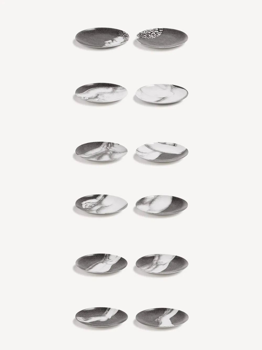 Fornasetti Adam plate set (set of 12) | Decorative Trays & Plates | Image 2