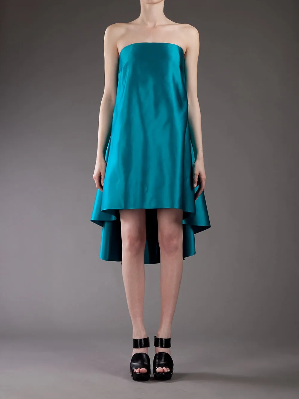 Jil Sander Cape detail dress Blauw