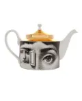 Fornasetti Printed porcelain tea pot - White