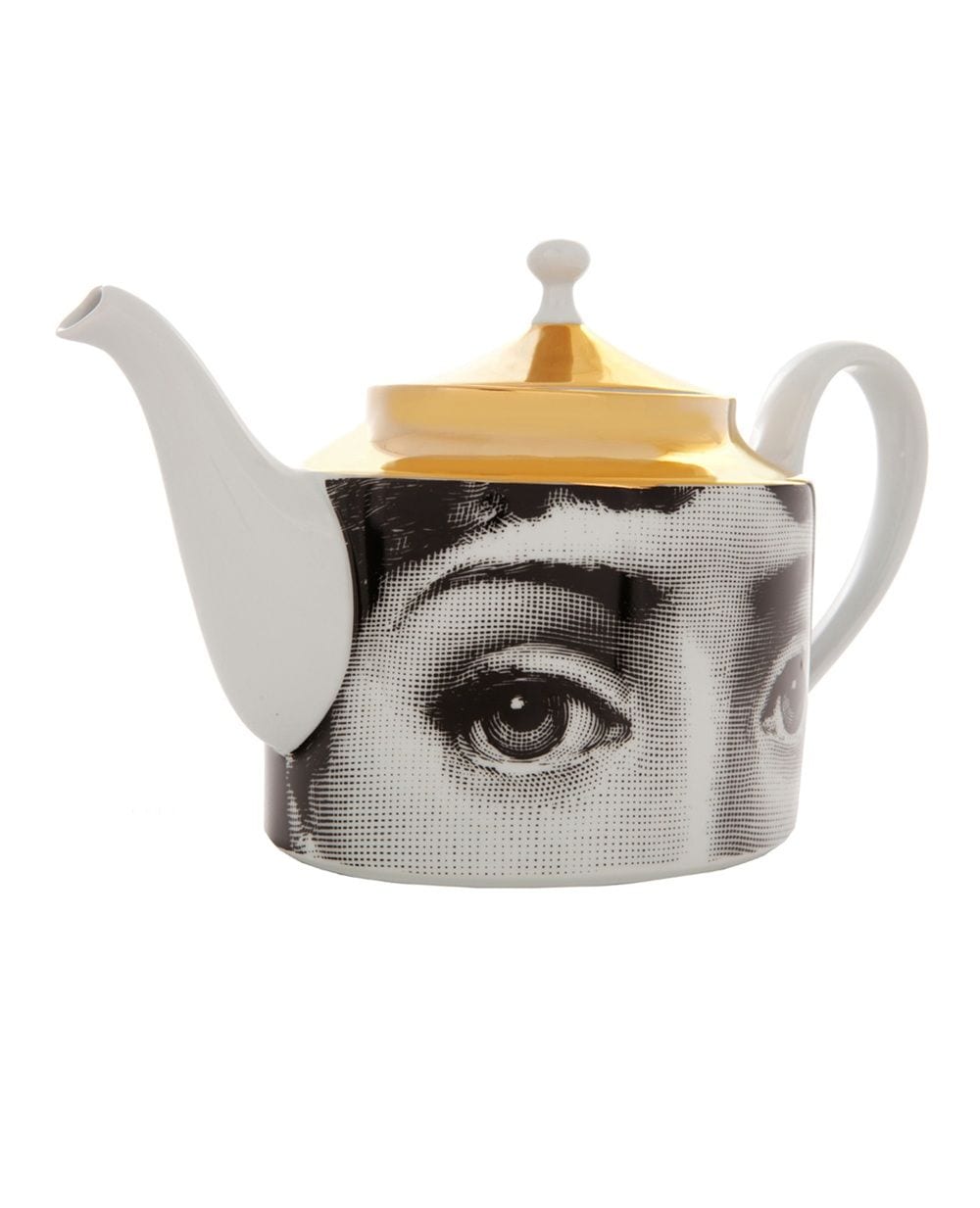 фото Fornasetti чайник с золотистой отделкой