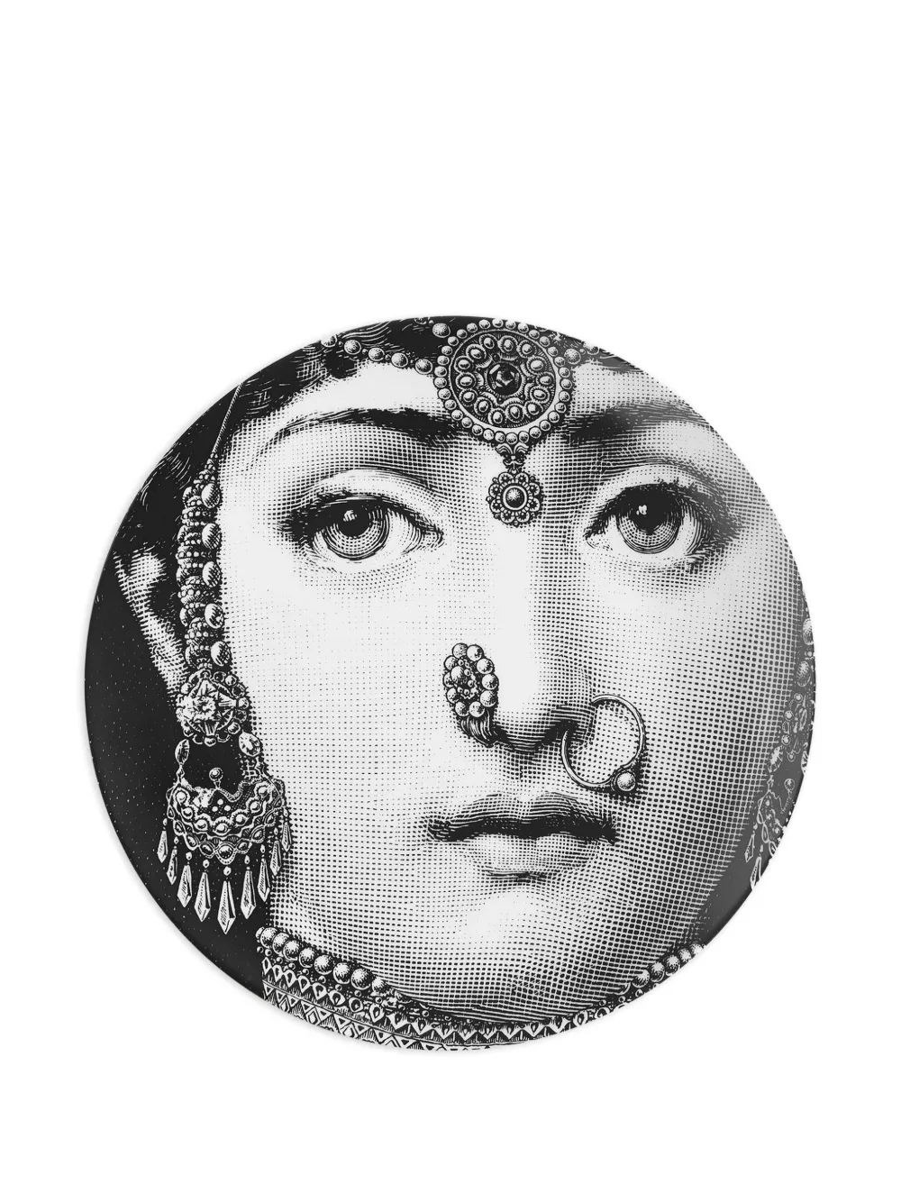 Fornasetti Tema e Variazioni wall plate | Grey | Image 1