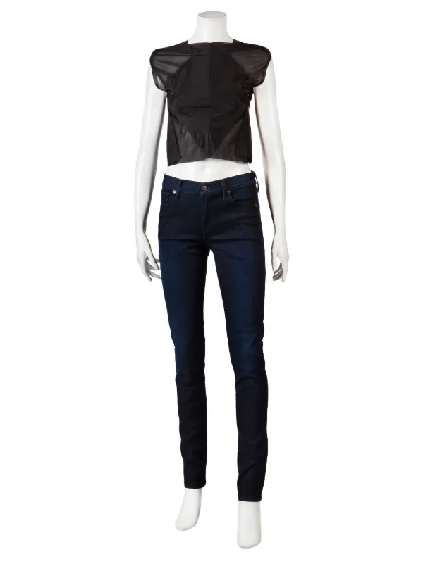 Maison Martin Margiela Pre-Owned Fitted Sheer Top | Black