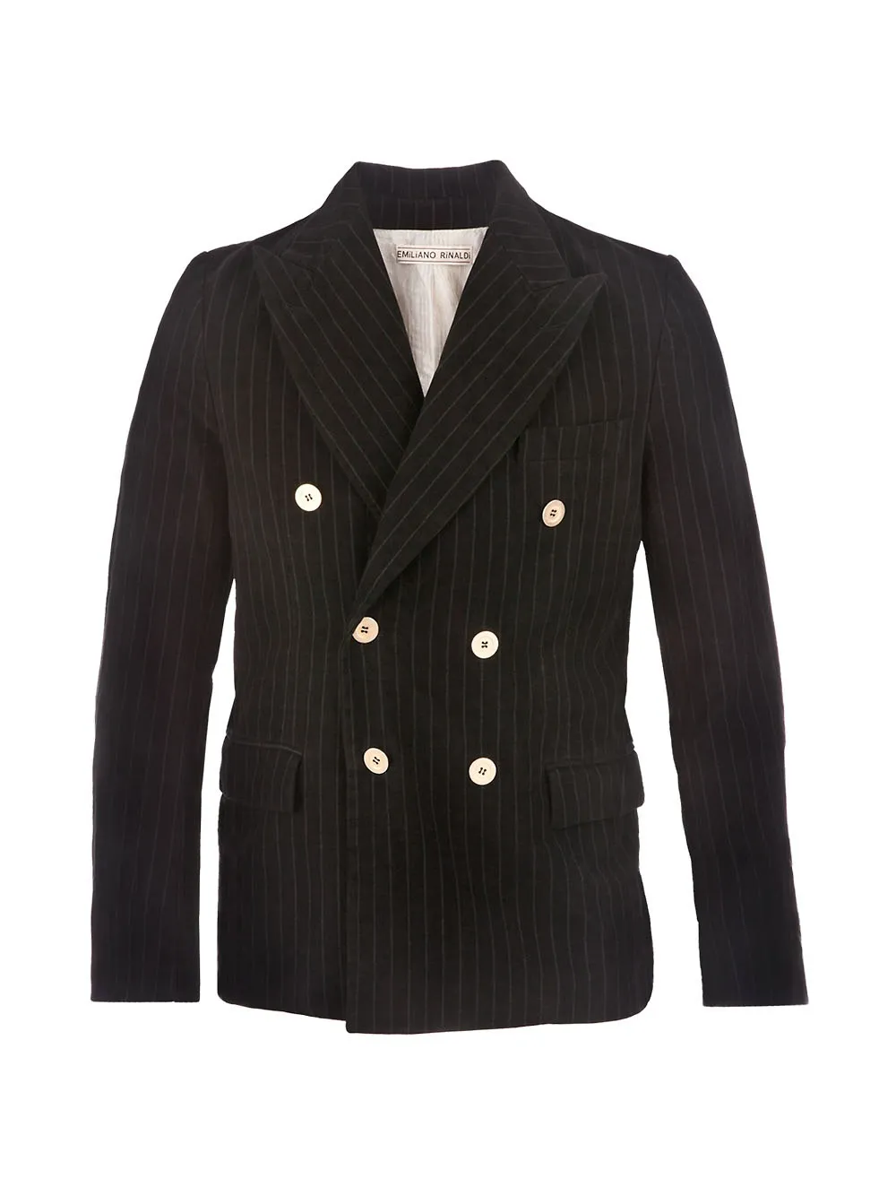 Emiliano Rinaldi Jacket with pin stripes | Black | Image 1