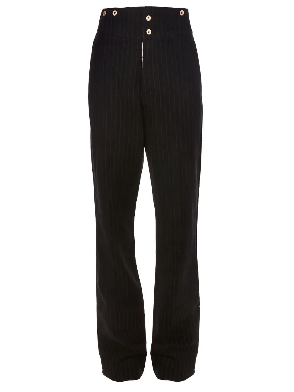 Emiliano Rinaldi Pin stripe trouser | Black | Image 1