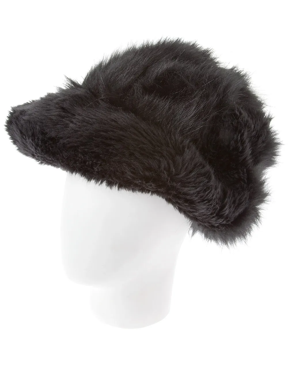 Junya Watanabe faux fur hat - Zwart