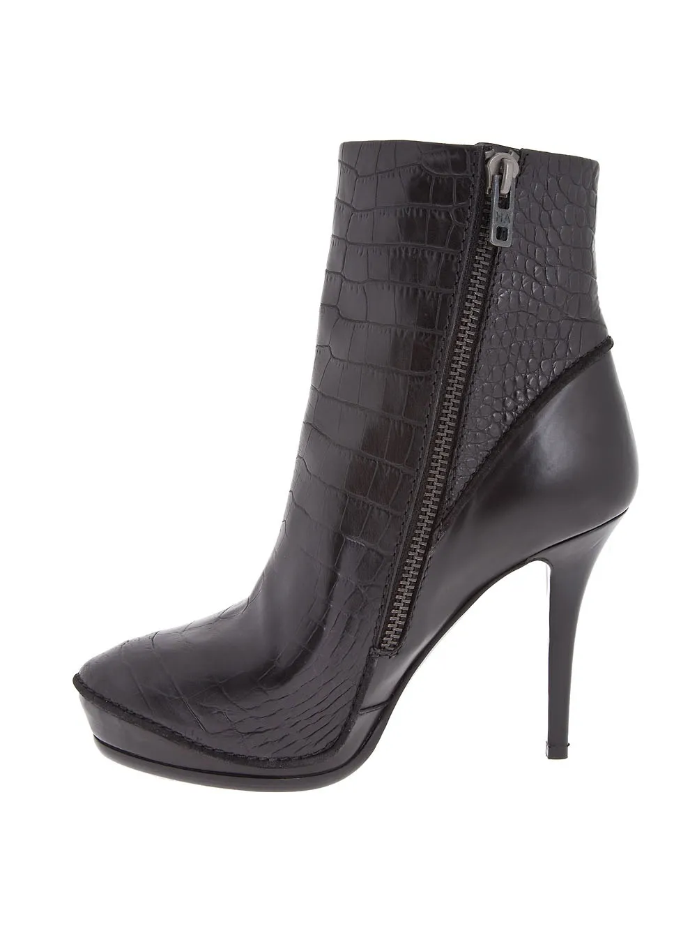 Haider Ackermann platform ankle boots Zwart