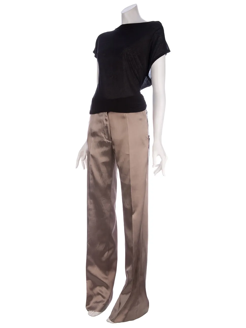  Haider Ackermann Boot - Cut Trouser - Metallic 